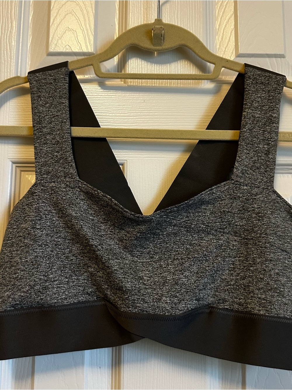 FP Movement by Free People Gray Heather & Black Sports Bra
